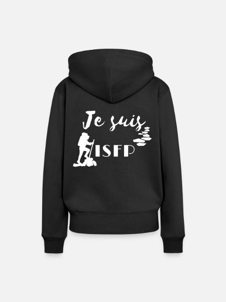 ISFP Persönlichkeit - Frauen Premium Bio Hoodie - Schwarz