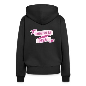 Mariée bientôt je suis épouse groupe de mariage Cooles - Sweat à capuche Premium bio Femme - noir - Dos - Julia (174cm)