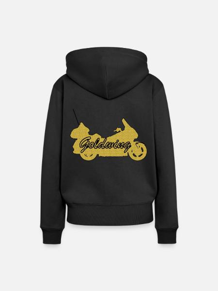 Goldwing Geschenk Geschenkidee - Frauen Premium Bio Hoodie - Schwarz