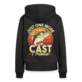Juste un casting de plus je promets Funny Mens Retro - Sweat à capuche Premium bio Femme - noir - Dos - Julia (174cm)