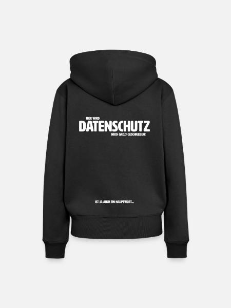 Hier wird Datenschutz noch groß geschrieben DSB - Frauen Premium Bio Hoodie - Schwarz