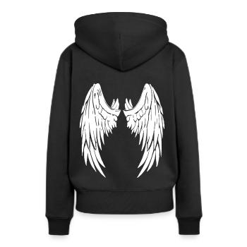 Ange diable aile ange diable ailes 2reborn - Sweat à capuche Premium bio Femme - noir - Dos - Julia (174cm)
