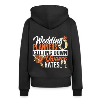 Event Marriage Wedding Planning Wedding Planner - Frauen Premium Bio Hoodie - Schwarz - Hinten - Julia (174cm)
