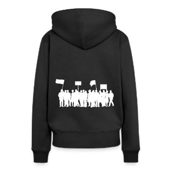 Protest - Frauen Premium Bio Hoodie - Schwarz - Hinten - Julia (174cm)