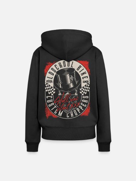 Custom Chopper Biker - Frauen Premium Bio Hoodie - Schwarz