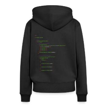 Programming Html. Homepage Nerd Shirt - Women’s Premium Organic Hoodie - black - Back - Julia (174cm)