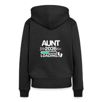 Aunt 2026 - Women’s Premium Organic Hoodie - black - Back - Julia (174cm)