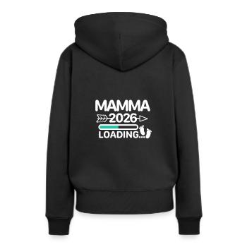 Mamma 2026 Norwegian - Women’s Premium Organic Hoodie - black - Back - Julia (174cm)