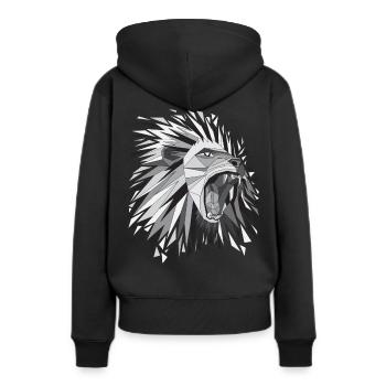 Lionne lionne - Sweat à capuche Premium bio Femme - noir - Dos - Julia (174cm)