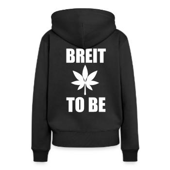 Junggesellenabschied Kiffer kiffen Witz - Frauen Premium Bio Hoodie - Schwarz - Hinten - Julia (174cm)