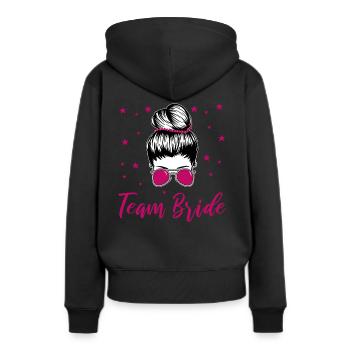 Enterrement de vie de jeune fille de l’équipe Bride - Sweat à capuche Premium bio Femme - noir - Dos - Julia (174cm)