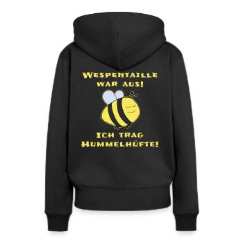 Mollige Abnehmen Dicker Bauch Lustiger Spruch - Frauen Premium Bio Hoodie - Schwarz - Hinten - Julia (174cm)
