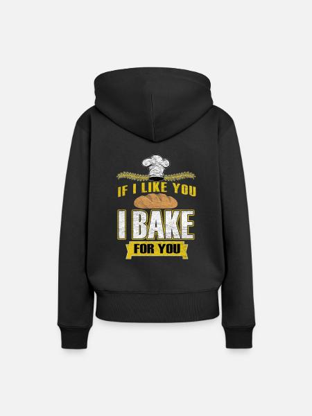 Backwaren Bäcker - Frauen Premium Bio Hoodie - Schwarz