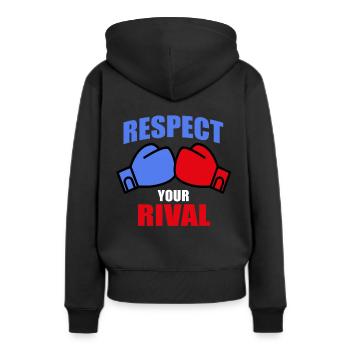 Gants de boxe - Sweat à capuche Premium bio Femme - noir - Dos - Julia (174cm)