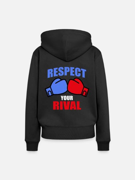 Boxhandschuhe - Frauen Premium Bio Hoodie - Schwarz