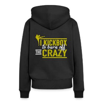 Kick-Boxing Kick-Boxing - Sweat à capuche Premium bio Femme - noir - Dos - Julia (174cm)