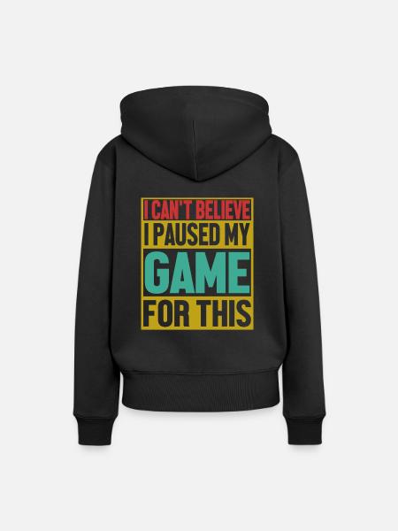 Gamer - Frauen Premium Bio Hoodie - Schwarz
