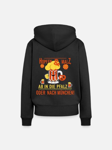 Bierfest - Frauen Premium Bio Hoodie - Schwarz