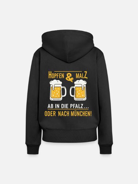 Bierfest - Frauen Premium Bio Hoodie - Schwarz