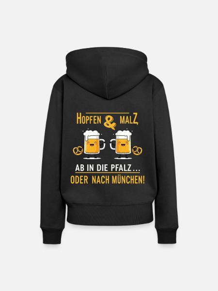 Bierfest - Frauen Premium Bio Hoodie - Schwarz