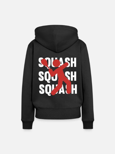 SQUASH - Frauen Premium Bio Hoodie - Schwarz