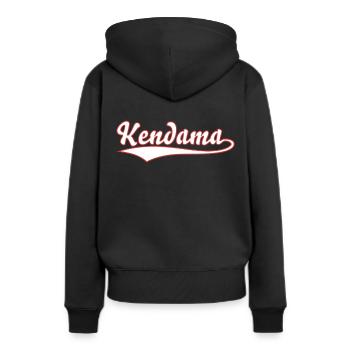 Kendama Jeu d’adresse Japon - Sweat à capuche Premium bio Femme - noir - Dos - Julia (174cm)