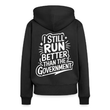 Invalidité due à l’amputation - Sweat à capuche Premium bio Femme - noir - Dos - Julia (174cm)