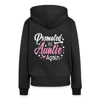 Herren befördert zu Opa wieder Est 2021 Großvater - Frauen Premium Bio Hoodie - Schwarz - Hinten - Julia (174cm)