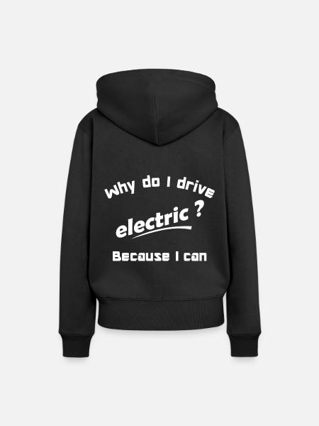 elektrisch - Frauen Premium Bio Hoodie - Schwarz