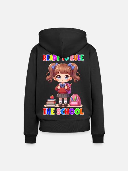 Ready to rule the school - Frauen Premium Bio Hoodie - Schwarz