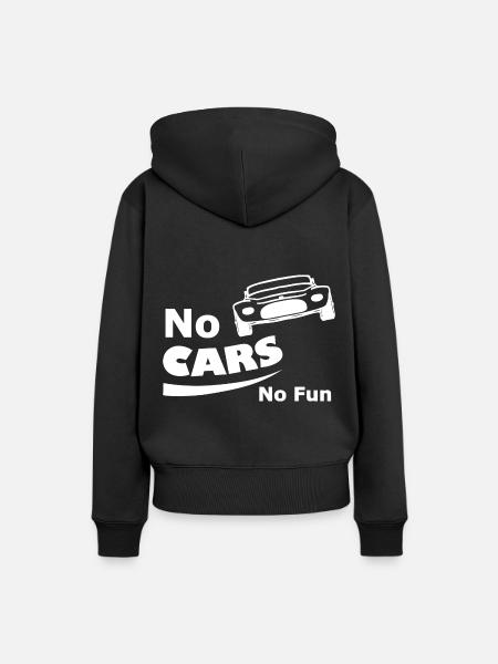 Die lustigen Autofahrer - Frauen Premium Bio Hoodie - Schwarz