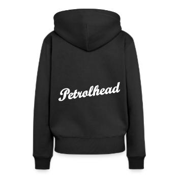 Les amateurs d’essence - Sweat à capuche Premium bio Femme - noir - Dos - Julia (174cm)