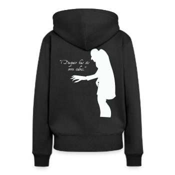 Dracula Nosferatu - Sweat à capuche Premium bio Femme - noir - Dos - Julia (174cm)
