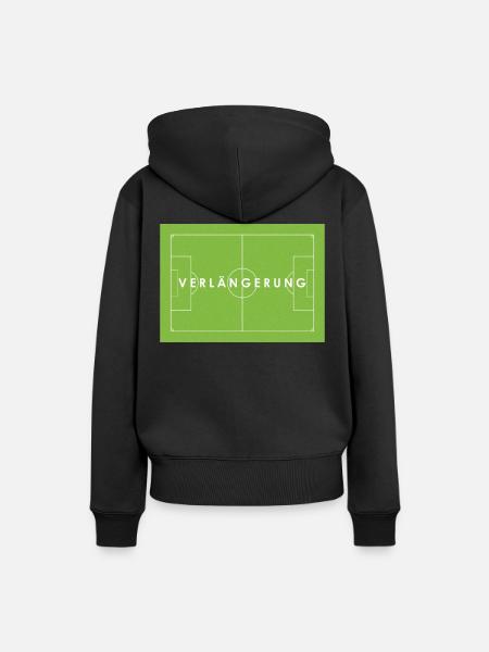 VERLÄNGERUNG Fußballspiel Statement - Frauen Premium Bio Hoodie - Schwarz