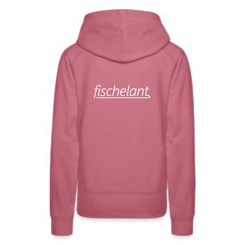 fischelant Sachse lustige sächsische Wörter - Frauen Premium Bio Hoodie - Malve - Hinten - Isabella (175cm)