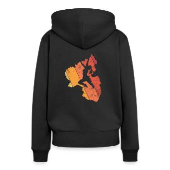 Palatinate escalade femmes alpinisme alpinistes palatinat - Sweat à capuche Premium bio Femme - noir - Dos - Julia (174cm)