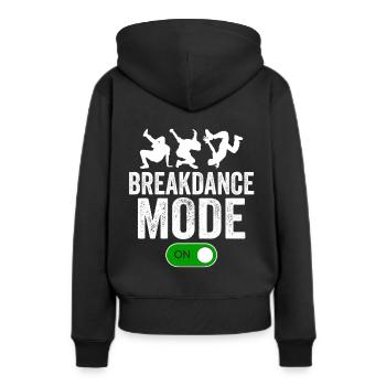 Breakdance Mode BBoy Tanzen Party - Frauen Premium Bio Hoodie - Schwarz - Hinten - Julia (174cm)