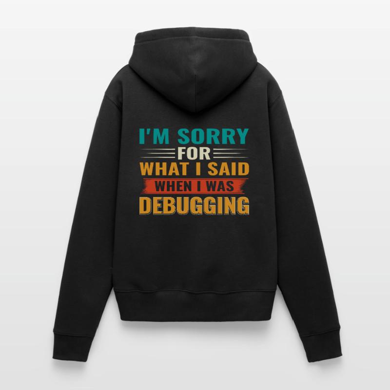Debugging Nerd Computer Programmeur IT Sweat à capuche Premium bio Femme