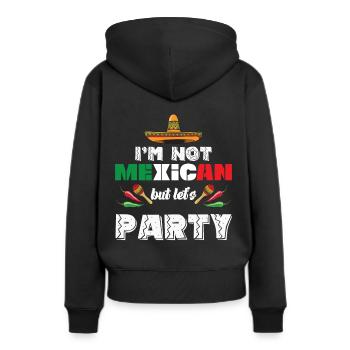 Sombrero de groupe de mariachi mexicain - Sweat à capuche Premium bio Femme - noir - Dos - Julia (174cm)