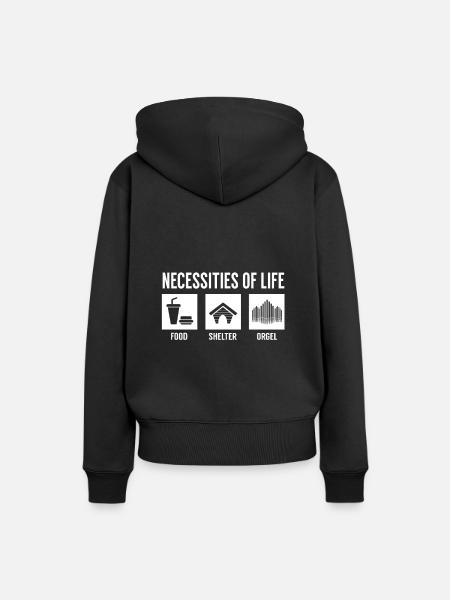 Organ player musician music church music - Women’s Premium Organic Hoodie - black