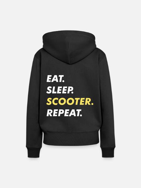 Scooter - Frauen Premium Bio Hoodie - Schwarz