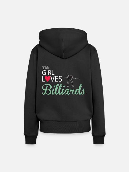 Billiard - Frauen Premium Bio Hoodie - Schwarz