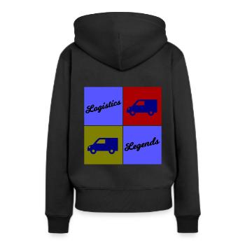 Logistics Legends - Women’s Premium Organic Hoodie - black - Back - Julia (174cm)
