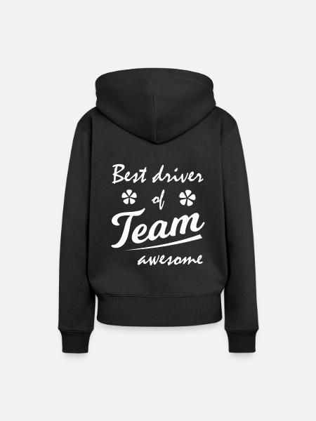 Der Beste Fahrer - Frauen Premium Bio Hoodie - Schwarz