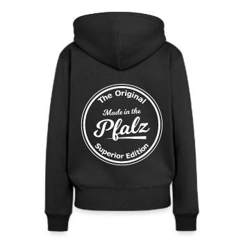Les Palatinats arrivent - Sweat à capuche Premium bio Femme - noir - Dos - Julia (174cm)