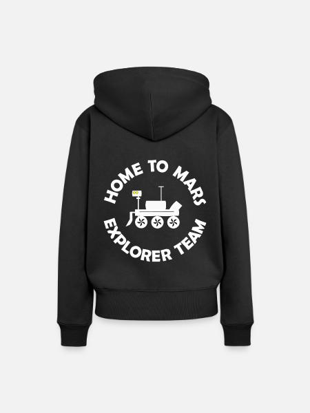 Die Planeten Mission - Frauen Premium Bio Hoodie - Schwarz