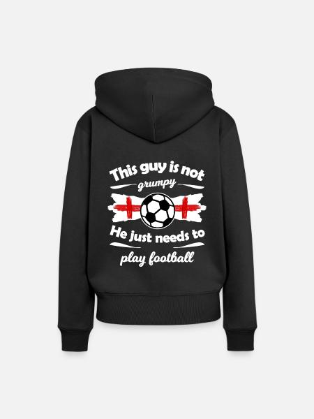 Die England Fans - Frauen Premium Bio Hoodie - Schwarz