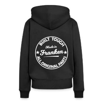 Les légendes de Franconie - Sweat à capuche Premium bio Femme - noir - Dos - Julia (174cm)