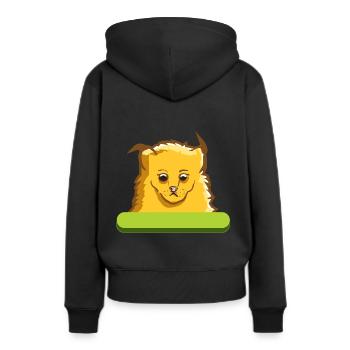 Luchs Katze Großkatze Wild Cat Wildkatze Geschenk - Frauen Premium Bio Hoodie - Schwarz - Hinten - Julia (174cm)