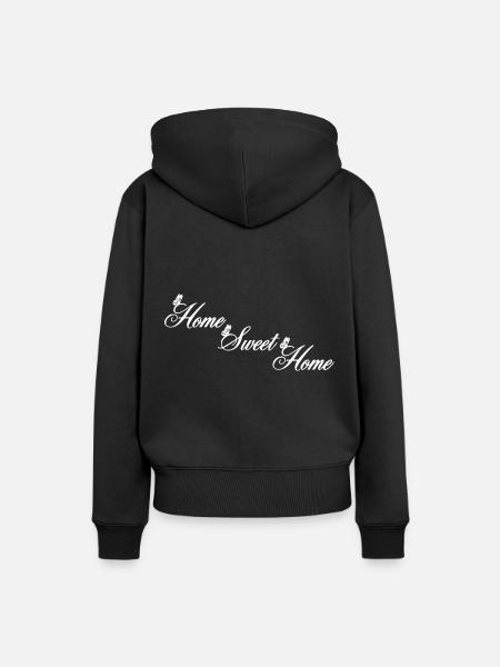 Home sweet Home - Frauen Premium Bio Hoodie - Schwarz